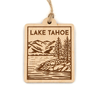 Lake Tahoe Wood Ornament
