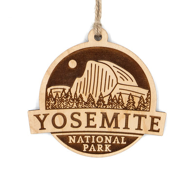 Yosemite Badge Wood Ornament