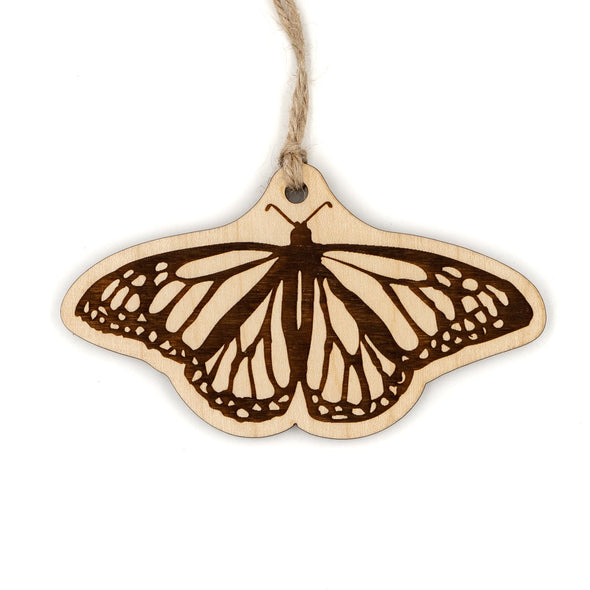 Monarch Butterfly Wood Ornament