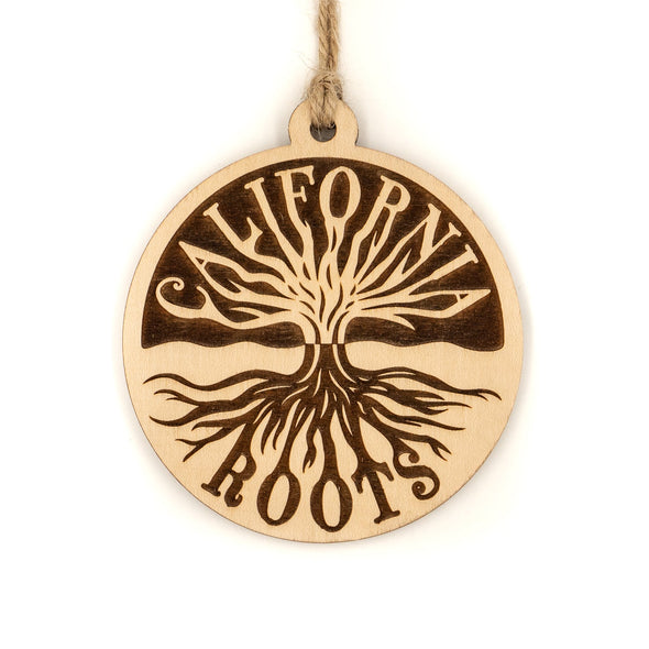 California Roots Wood Ornament