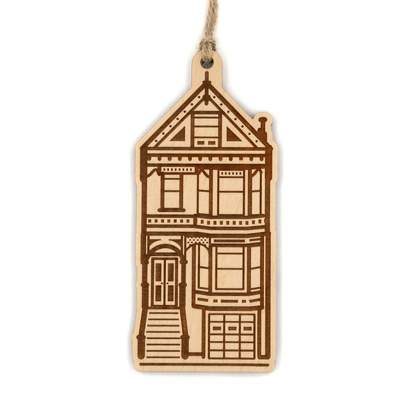 Victorian House Wood Ornament