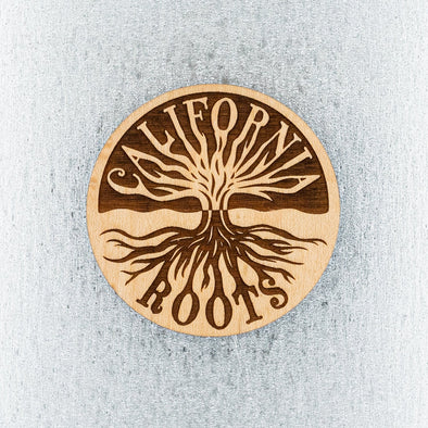 California Roots Wood Magnet