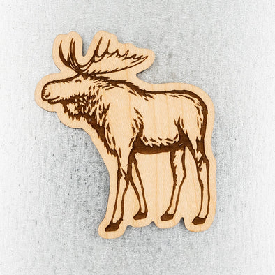 Moose Wood Magnet