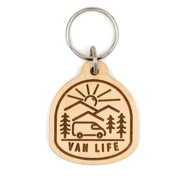 Van Life Wood Keychain