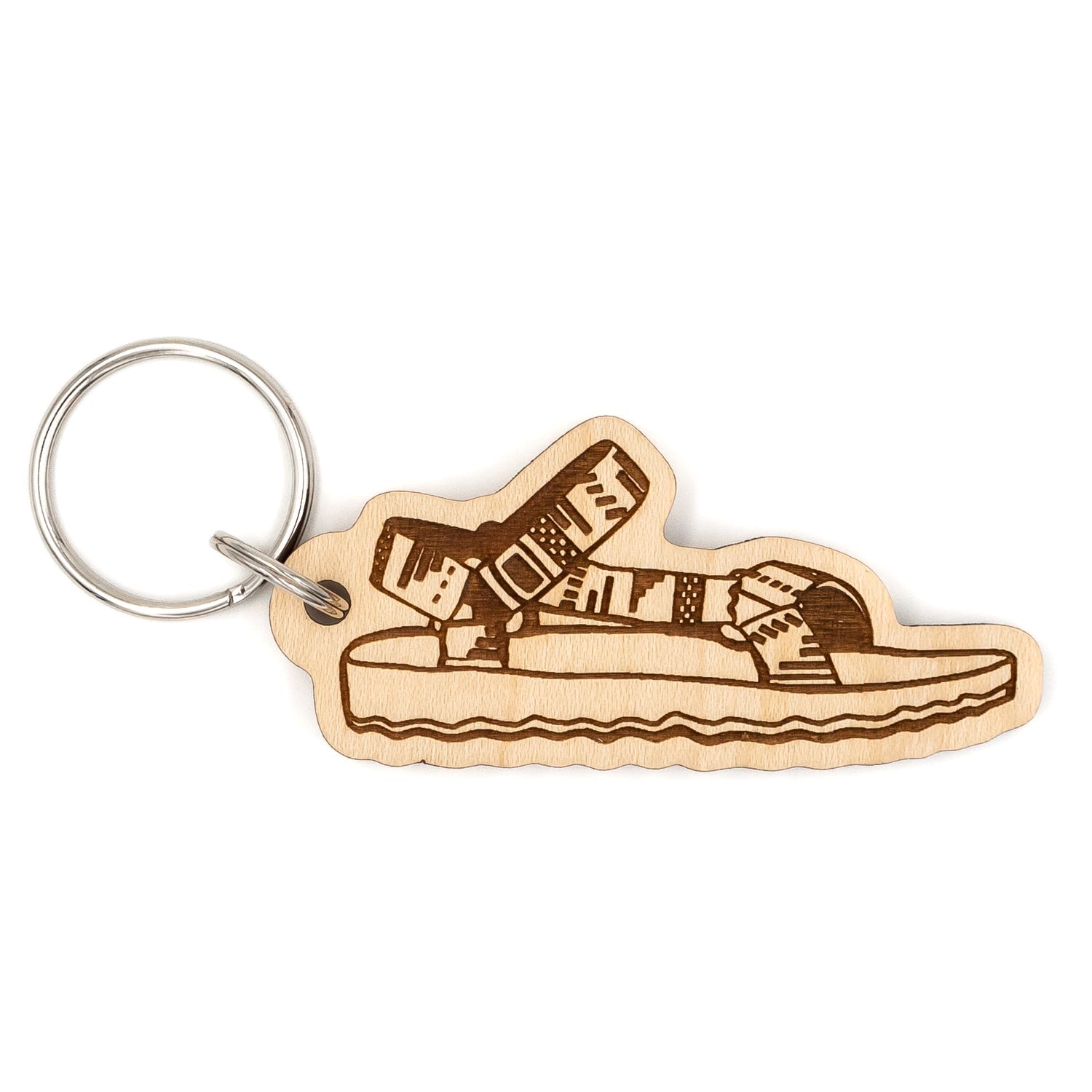 Teva Chaco Sandal Wood Keychain