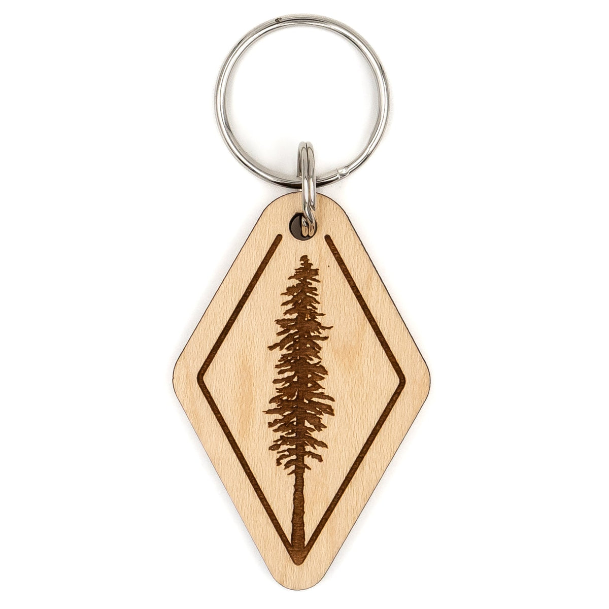 Giant Tree Wood Keychain – Steamer Lane Design