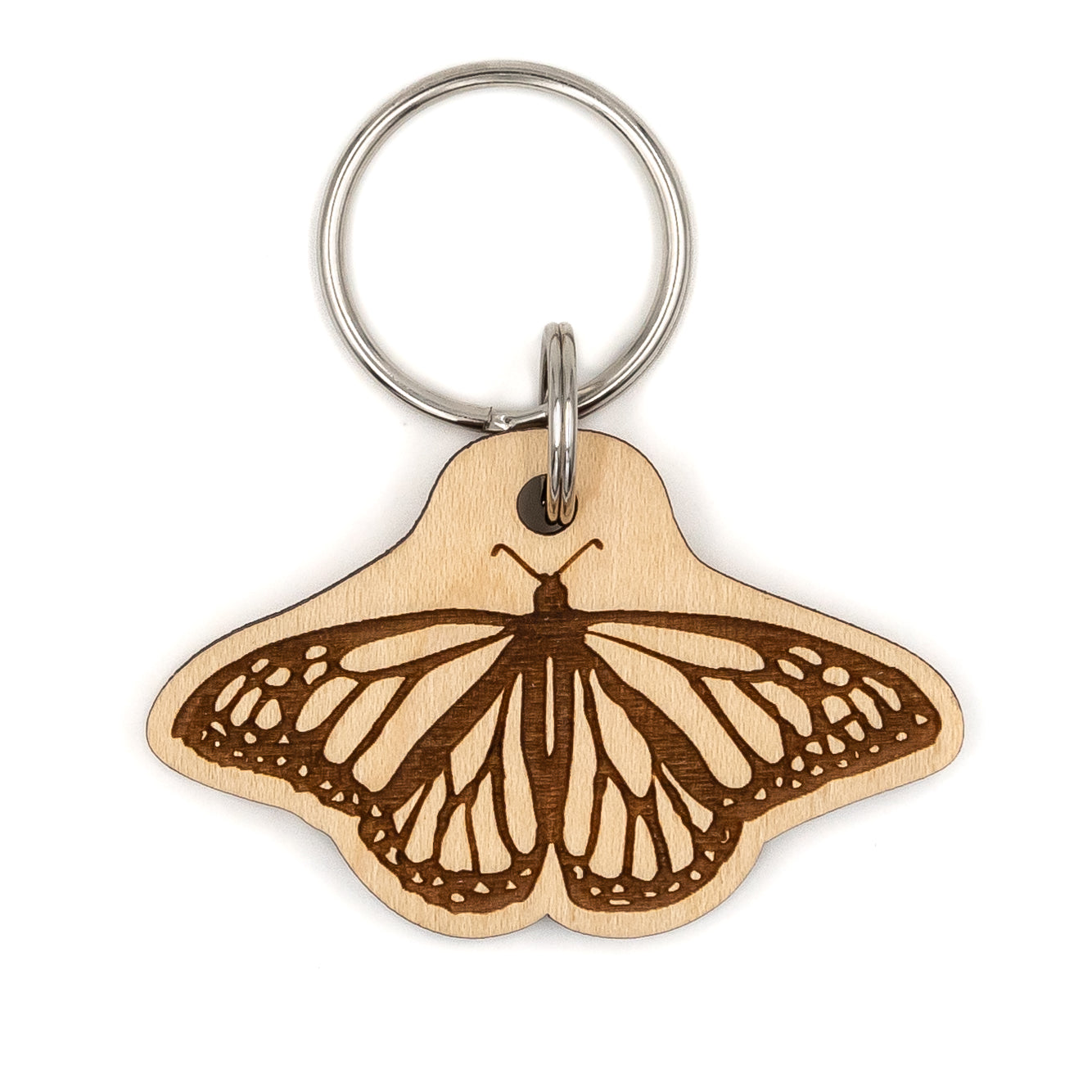 Buterfly Keychains Monarch Butterfly Wood Keychain – Steamer Lane Design
