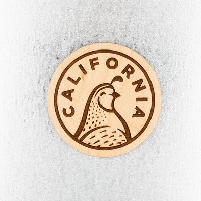 California Quail Wood Magnet