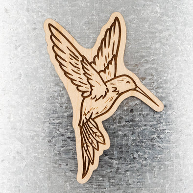 Hummingbird Wood Magnet