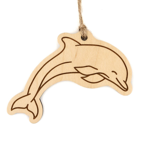Dolphin Wood Ornament