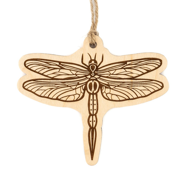 Dragonfly Wood Ornament