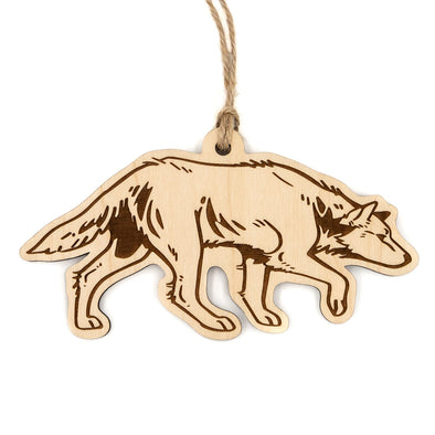 Wolf Wood Ornament